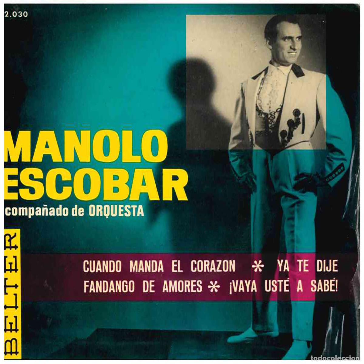 Discos de vinilo: Manolo Escobar &ndash; Cuando Manda El Coraz&oacute;n - Foto 1