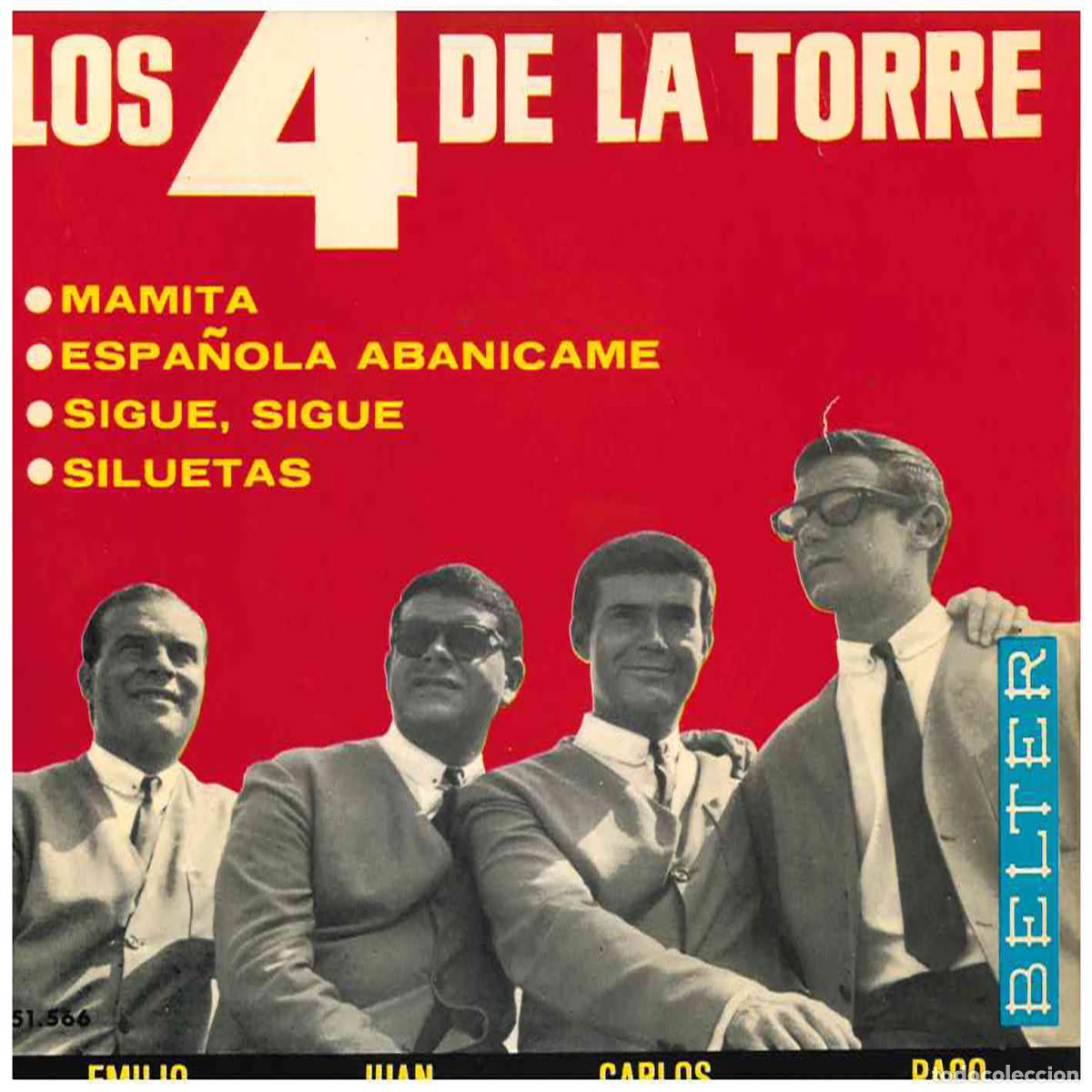 Discos de vinilo: Los 4 De La Torre &ndash; Espa&ntilde;ola, Aban&iacute;came - Foto 1