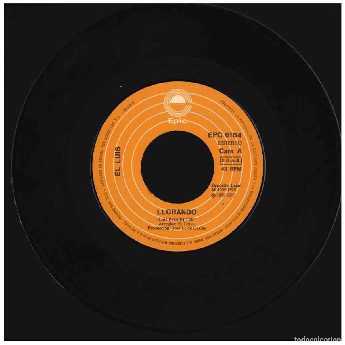 Discos de vinilo: El Luis &ndash; Llorando - Foto 1