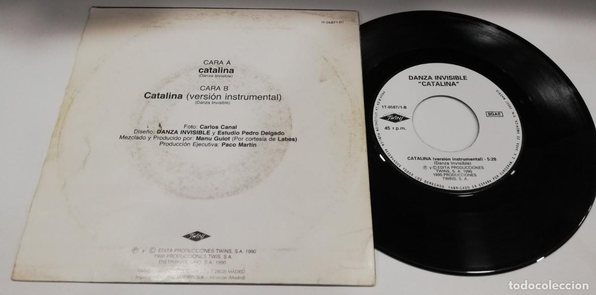 Discos de vinilo: SCO26-Danza Invisible - Catalina (7&rdquo;, Single) - Foto 2