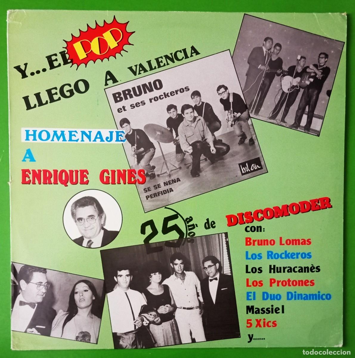 Discos de vinilo: Y... el POP lleg&oacute; a Valencia (Homenaje a Enrique Gines) Discomoder - LP - Foto 1