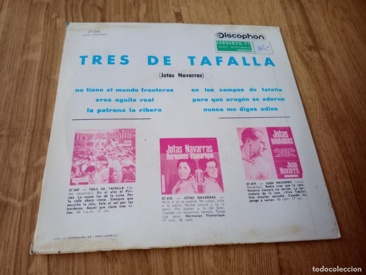Discos de vinilo: TRES DE TAFALLA / JOTAS NAVARRAS - Foto 2
