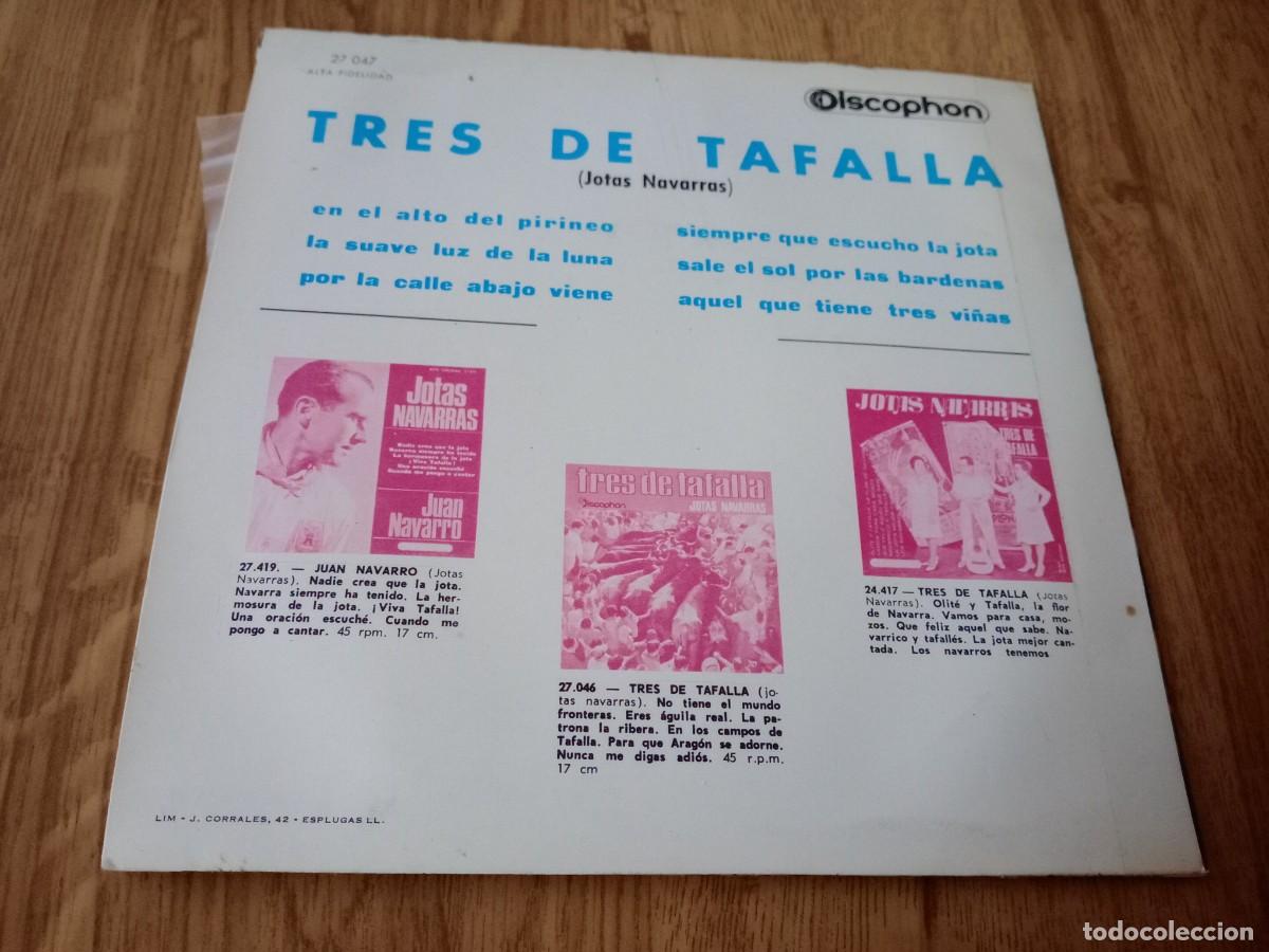 Discos de vinilo: TRES DE TAFALLA / JOTAS NAVARRAS - Foto 2