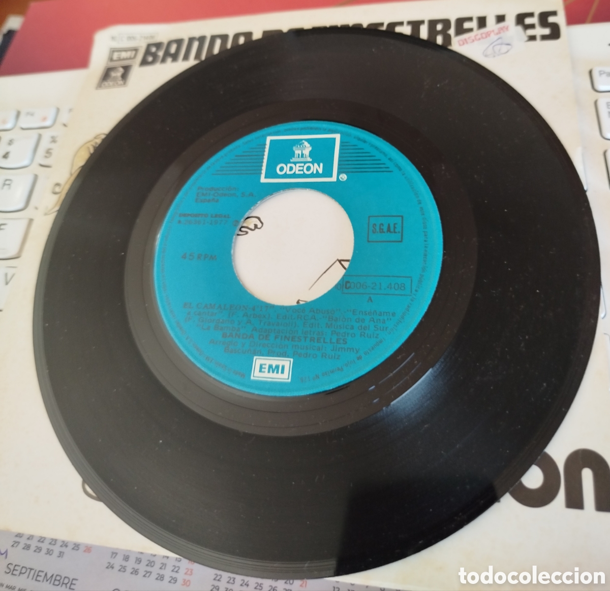 Discos de vinilo: Banda de Finestrelles - el camale&oacute;n - Foto 2
