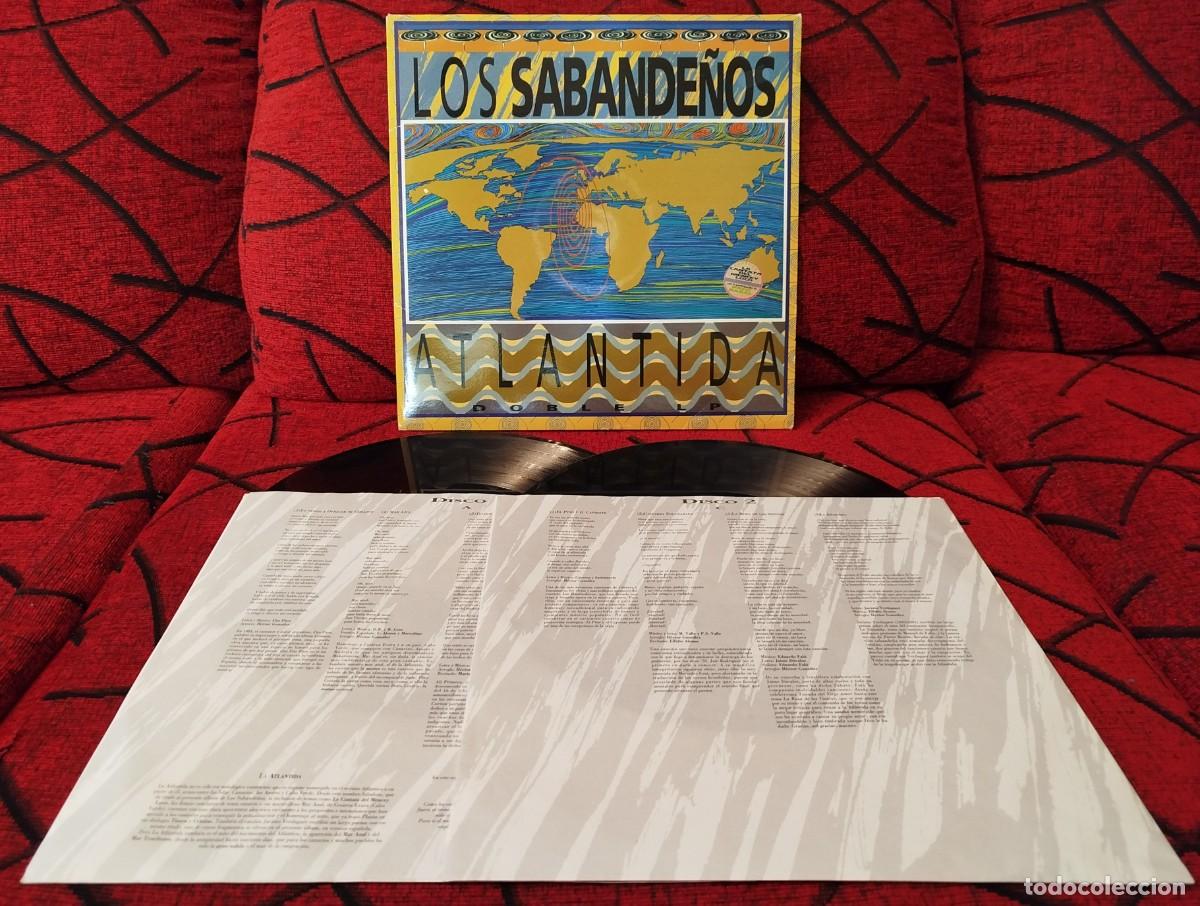 Discos de vinilo: LOS SABANDE&Ntilde;OS ** Atlantida ** DOBLE VINILO LP 1994 - Foto 1
