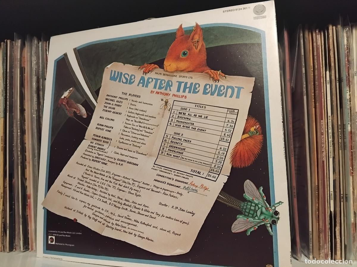 Discos de vinilo: Anthony Phillips &lrm;&ndash; Wise After The Event - lp edic. netherlands 1978 - Foto 2
