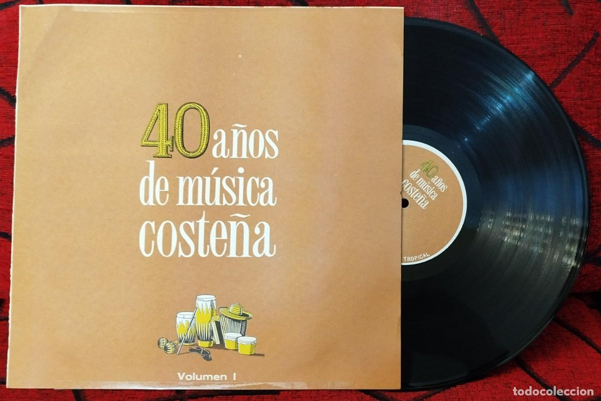 Discos de vinilo: 40 A&Ntilde;OS DE MUSICA COSTE&Ntilde;A VOLUMEN 1 ** VINILO LP PROMOCIONAL COLOMBIA