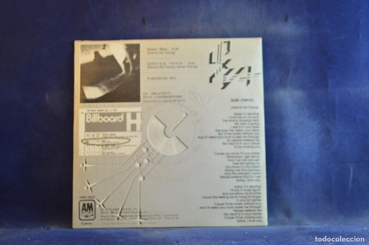 Discos de vinilo: STYX &ndash; BABE - ESTOY OK - SINGLE - Foto 2