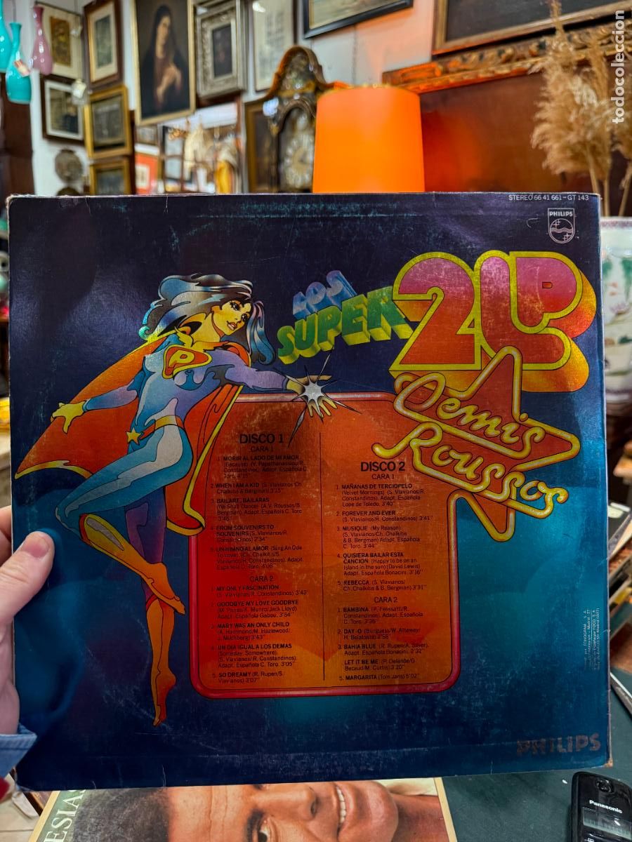 Discos de vinilo: LP LOS SUPER 2 LP - DEMIS ROUSSOS - Foto 2