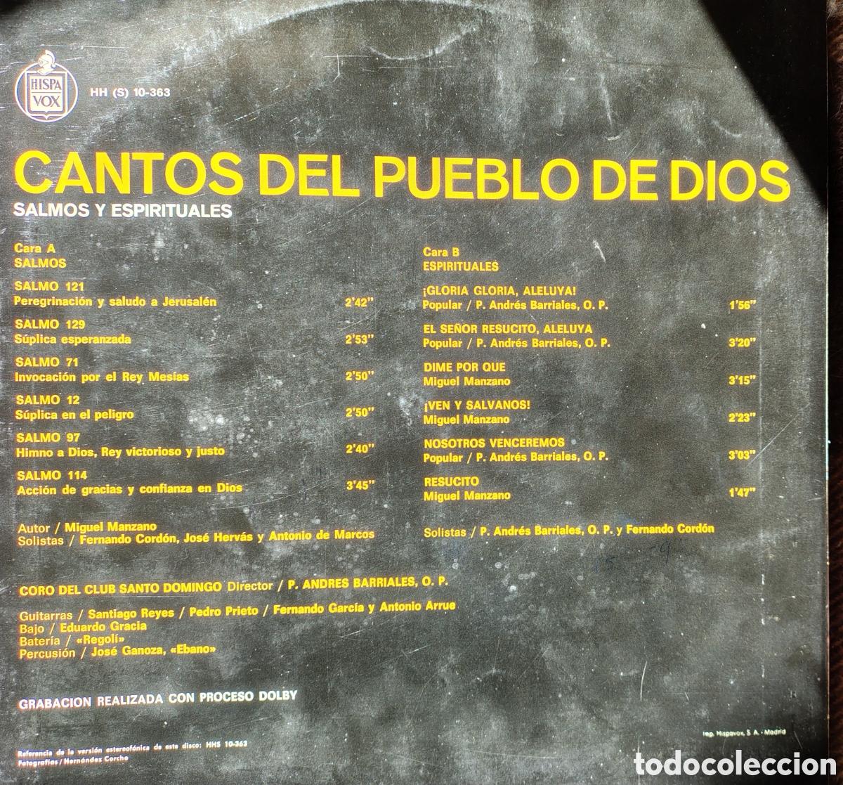 Discos de vinilo: Cantos del pueblo de Dios - Foto 2