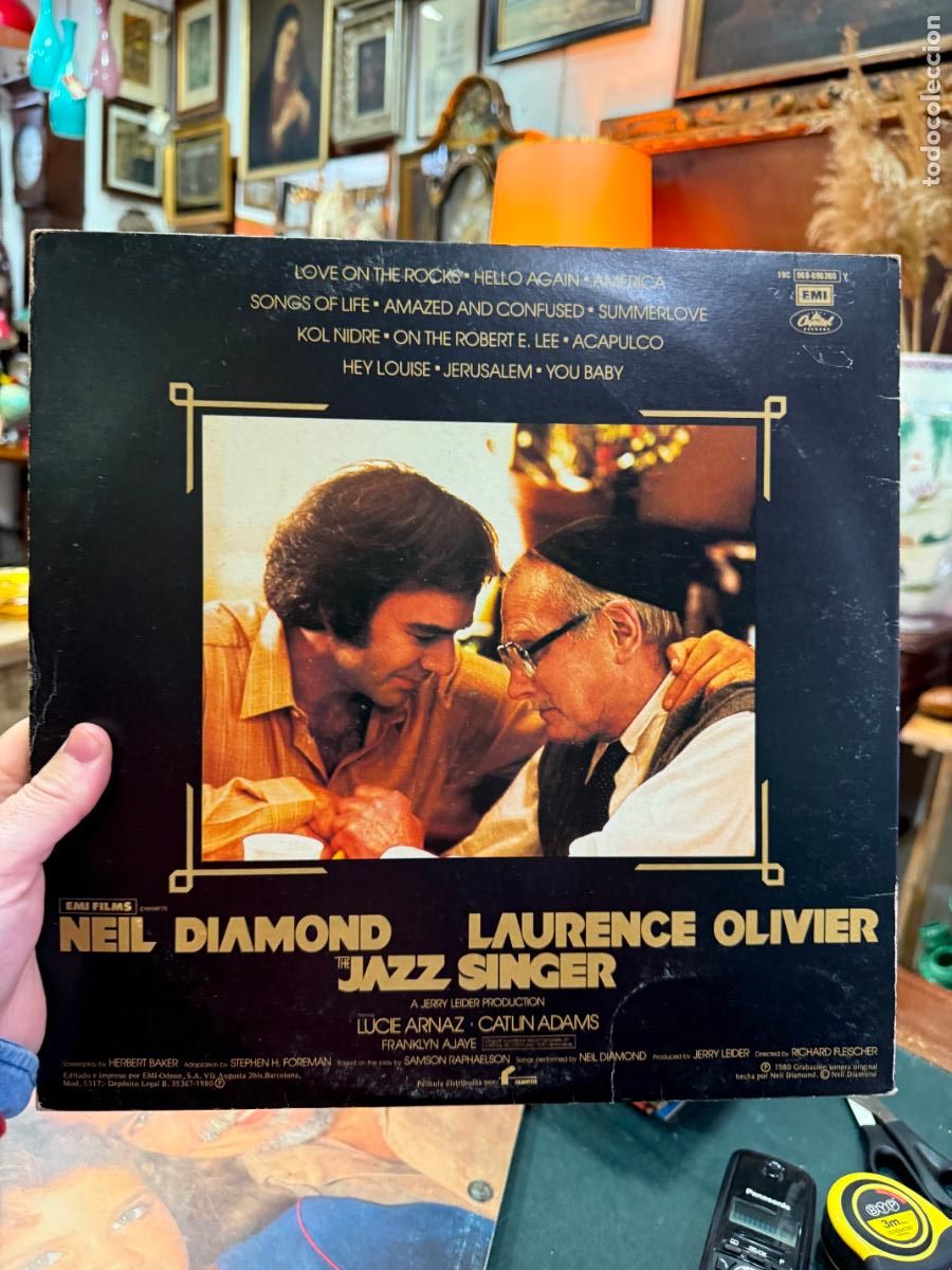 Discos de vinilo: LP NEIL DIAMOND - THE JAZZ SINGER - Foto 2