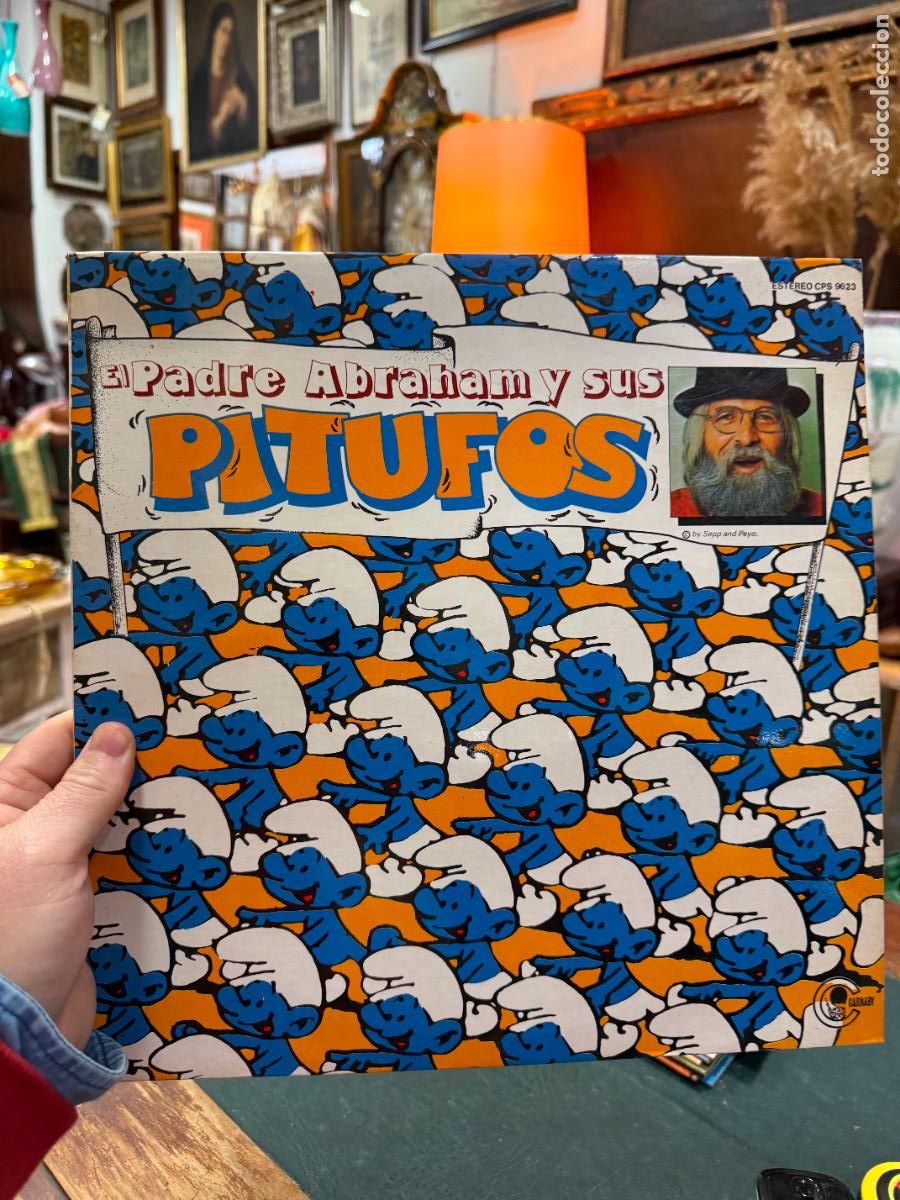 Discos de vinilo: LP EL PADRE ANRAHAM Y SUS PITUFOS - Foto 1