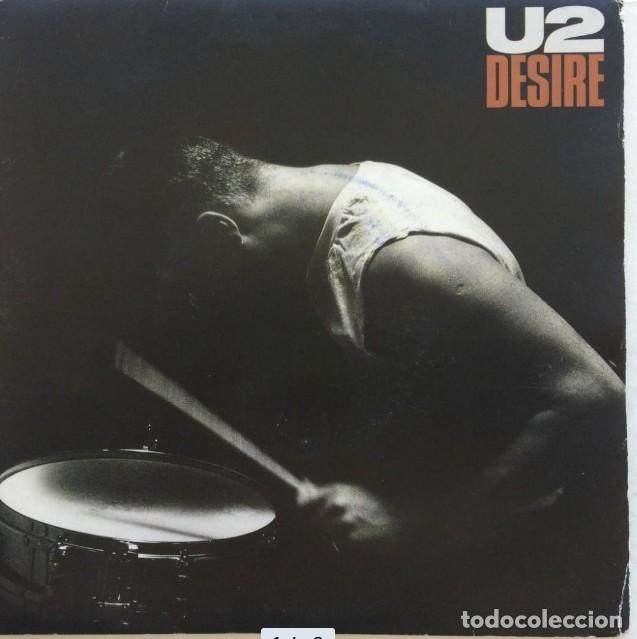Discos de vinilo: U2-Desire // Espa&ntilde;a 1988. Vg++ - Foto 1
