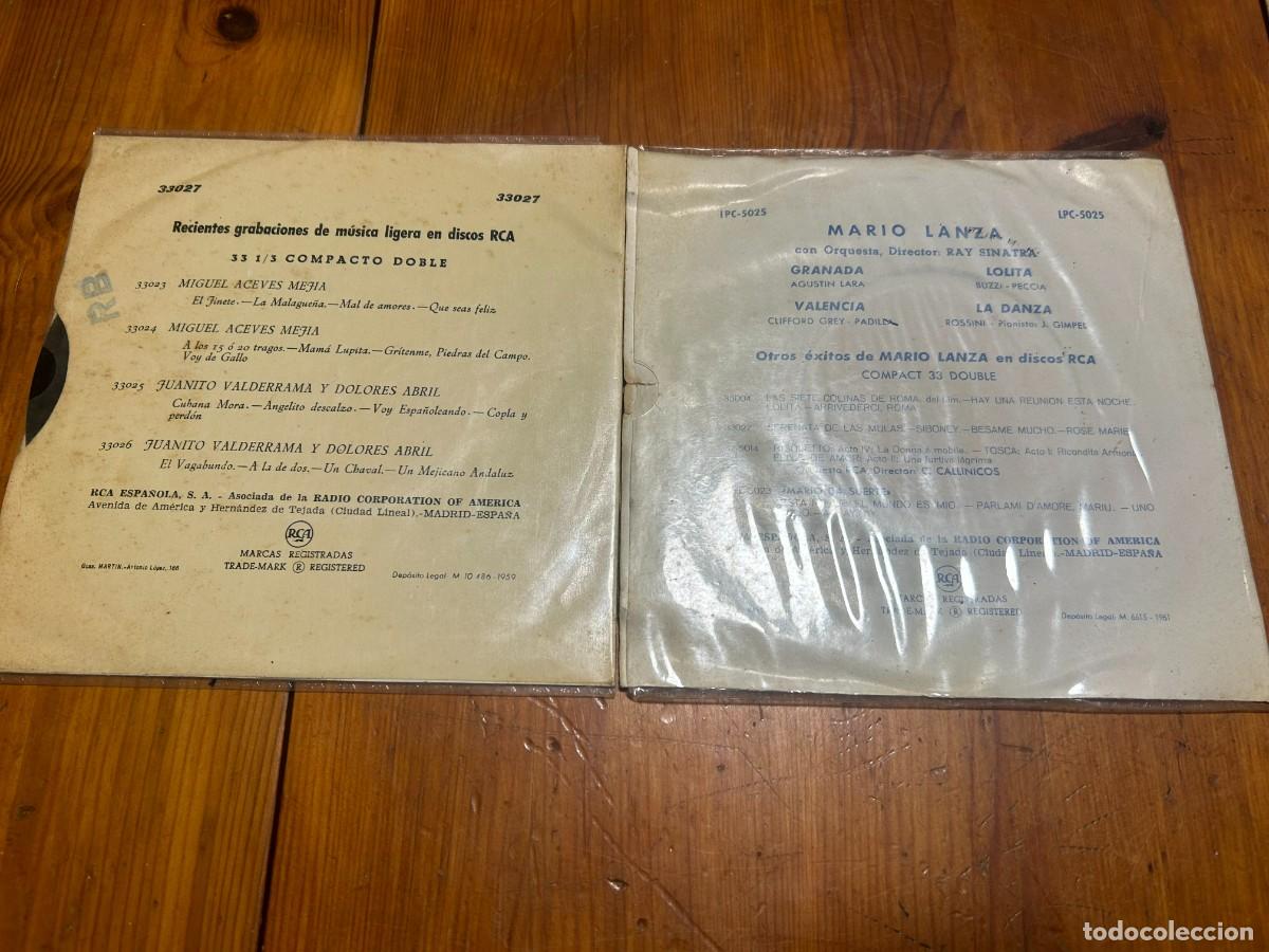 Discos de vinilo: single MARIO LANZA 2 discos - Foto 2