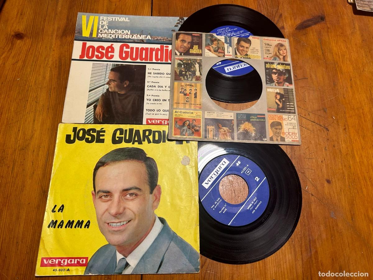 Discos de vinilo: single JOSE GUARDIOLA 2 discos - Foto 1