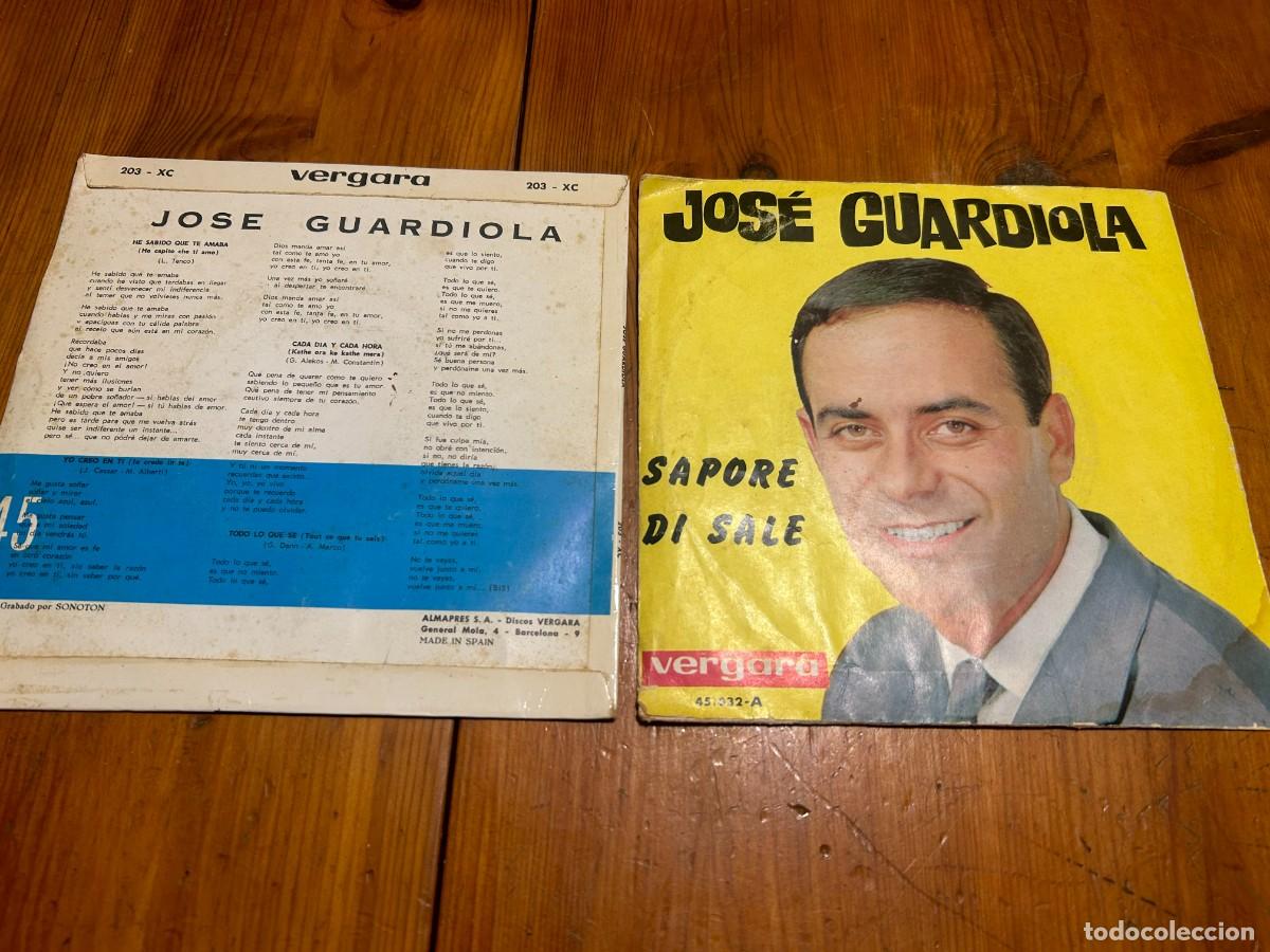 Discos de vinilo: single JOSE GUARDIOLA 2 discos - Foto 2