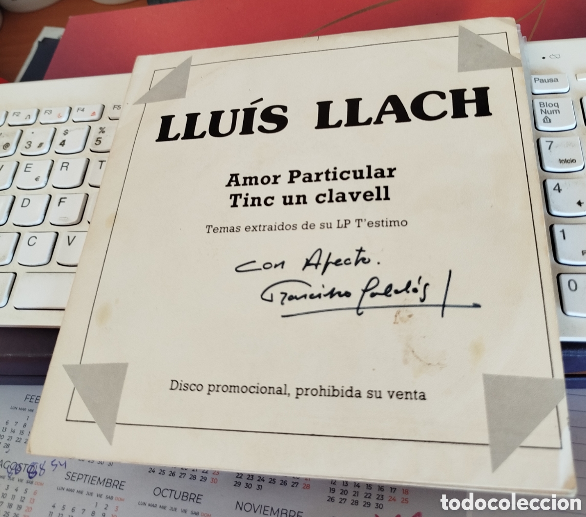 Discos de vinilo: Lluis Llach - Amor Particular. Promo. Doble single - Foto 1