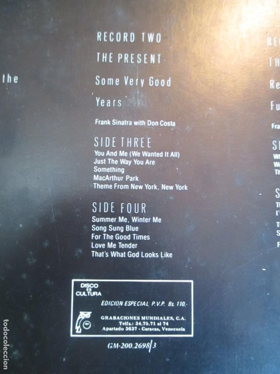 Discos de vinilo: SINATRA Trilogy Past , Present, Future Z082 - Foto 4