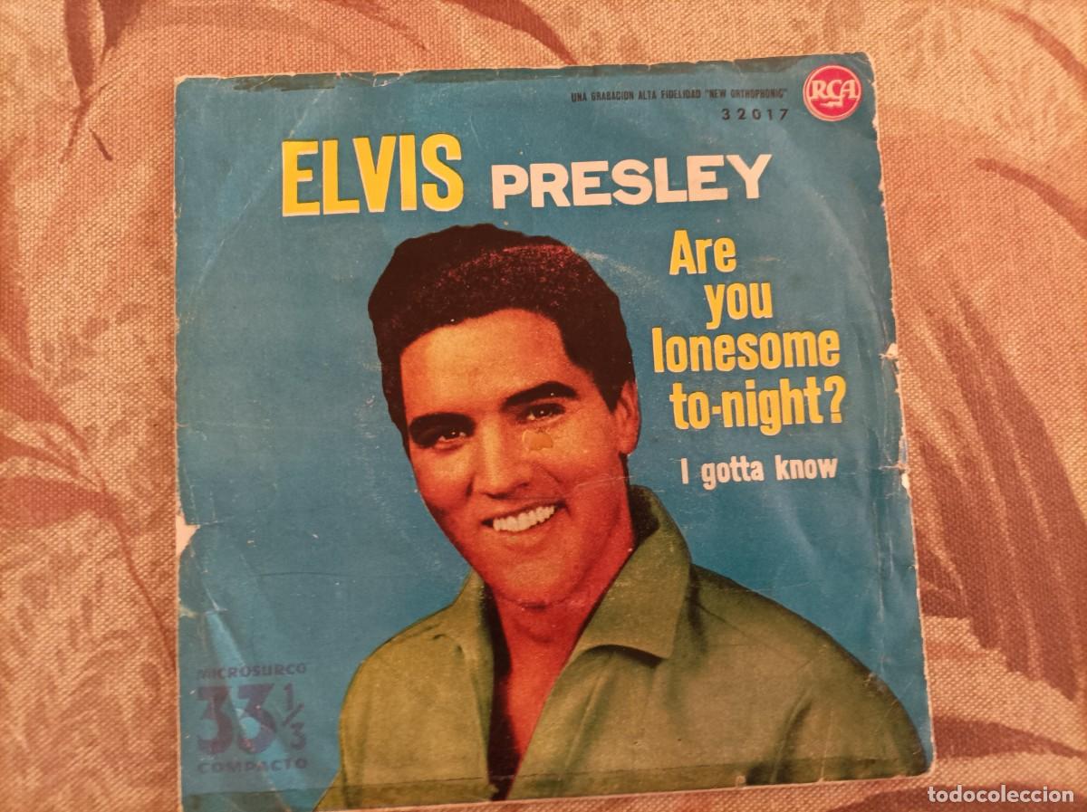 Discos de vinilo: Elvis Presley single -ojo leer- - Foto 1
