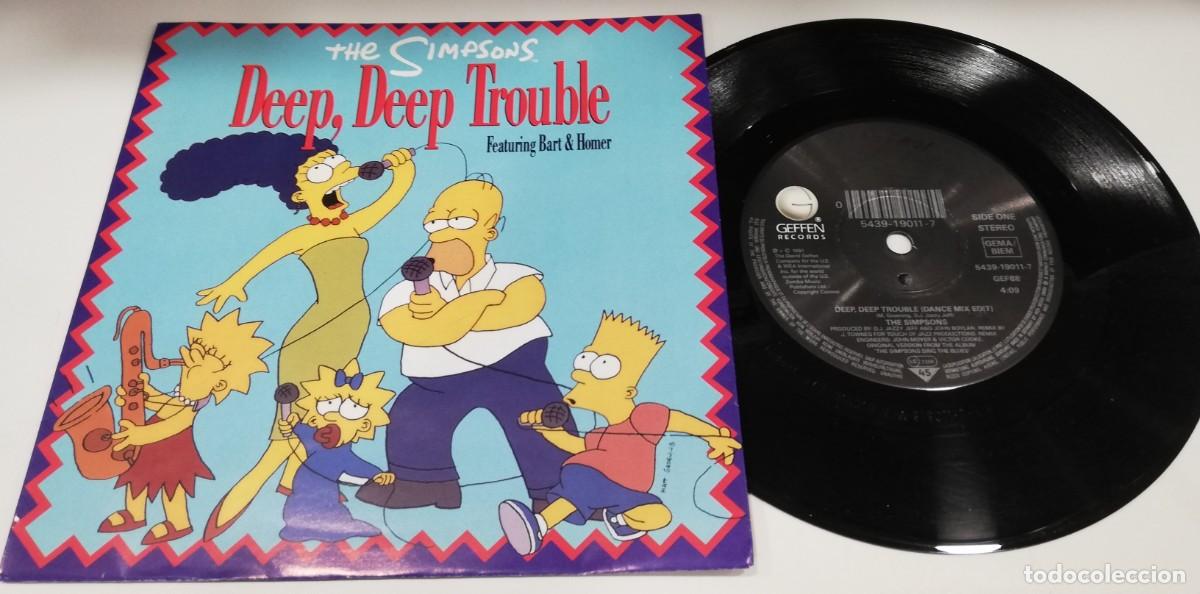 Discos de vinilo: SCO27-The Simpsons Featuring Bart* & Homer* - Deep, Deep Trouble (7&rdquo;, Single) - Foto 1