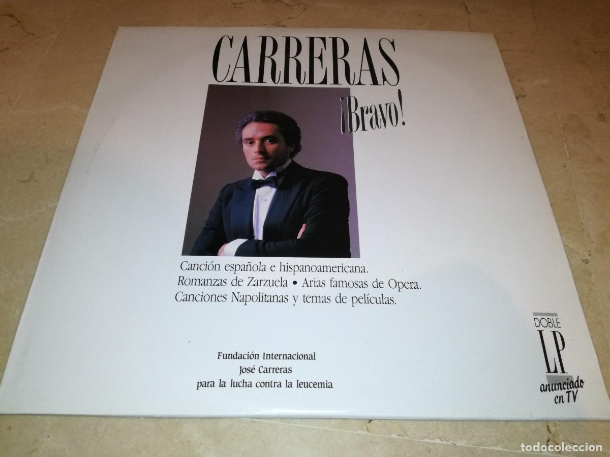 Disques de vinyle: JOSE CARRERAS-&iexcl;BRAVO!-DOBLE LP-CONTIENE ENCARTES-ORIGINAL 1988