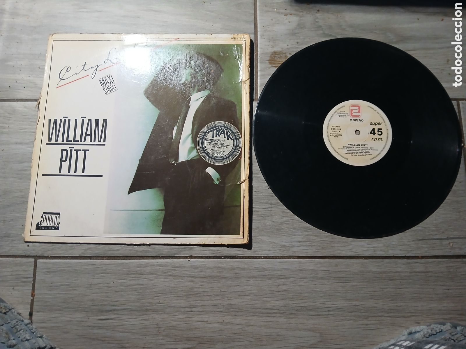 Discos de vinilo: WILLIAM PITT - CITY LIGHTS - MAXI - LV - - Foto 1
