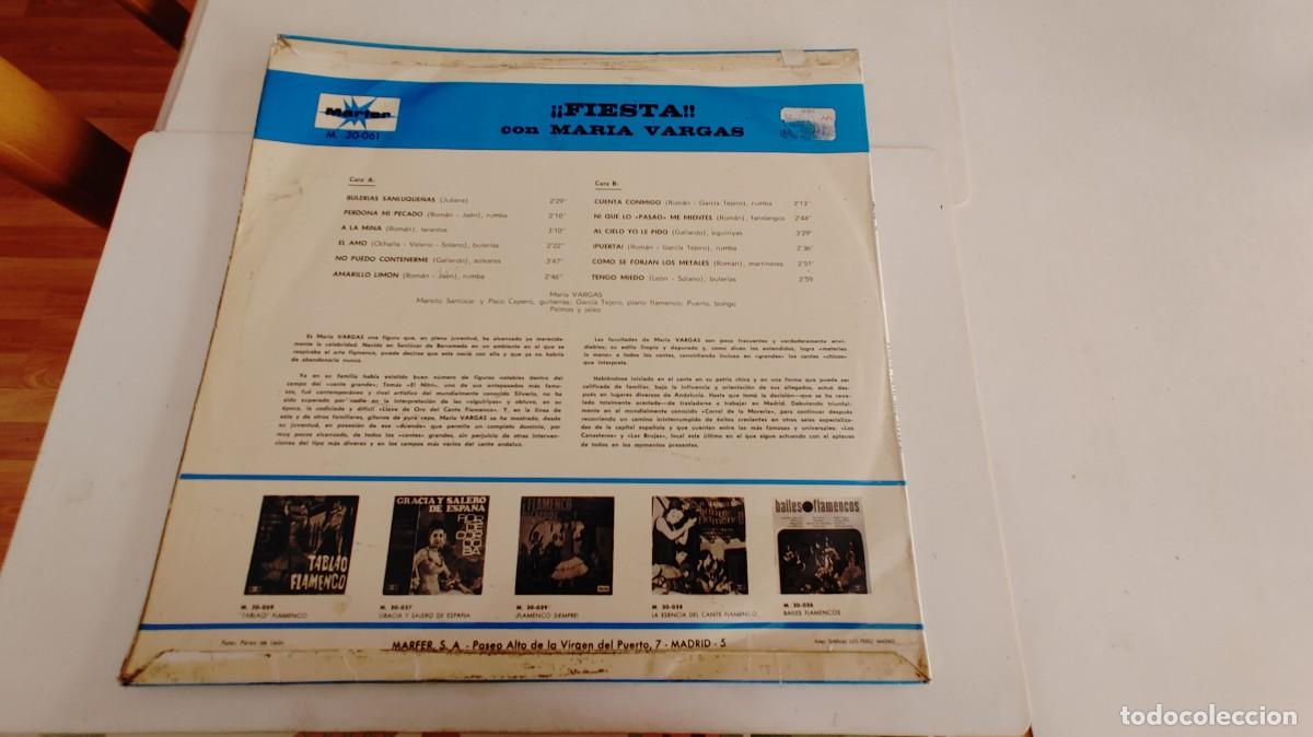 Discos de vinilo: MARIA VARGAS-LP FIESTA - Foto 2