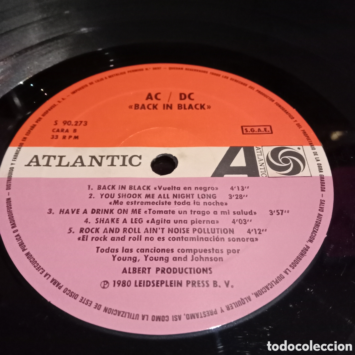 Discos de vinilo: AC/DC - BACK IN BLACK - LP - Foto 7