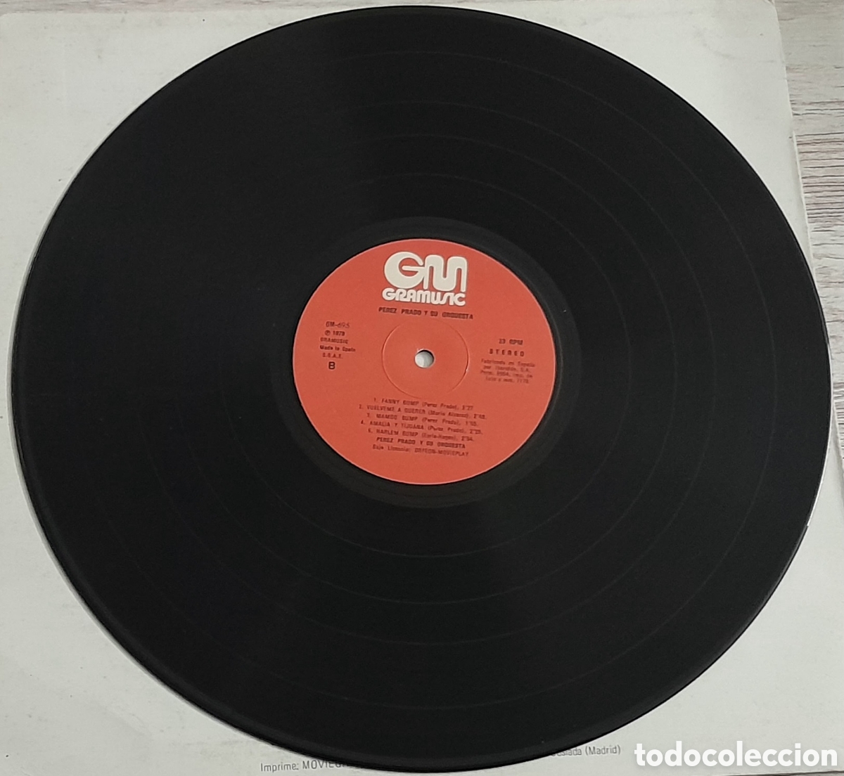Discos de vinilo: PEREZ PRADO Y SU ORQUESTA - GRAMUSIC 1978 - Foto 3