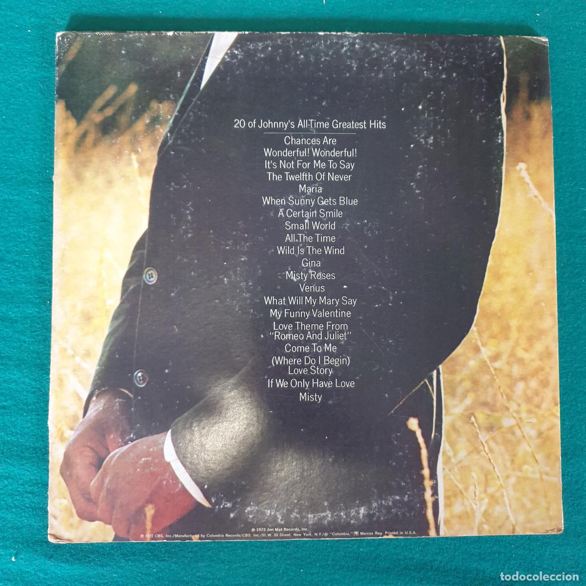Discos de vinilo: Johnny Mathis &ndash; Johnny Mathis All-Time Greatest Hits - Foto 2