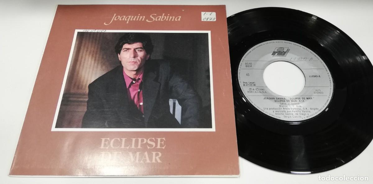 Discos de vinilo: SCO18-Joaqu&iacute;n Sabina - Eclipse De Mar (7&rdquo;, Single) - Foto 1