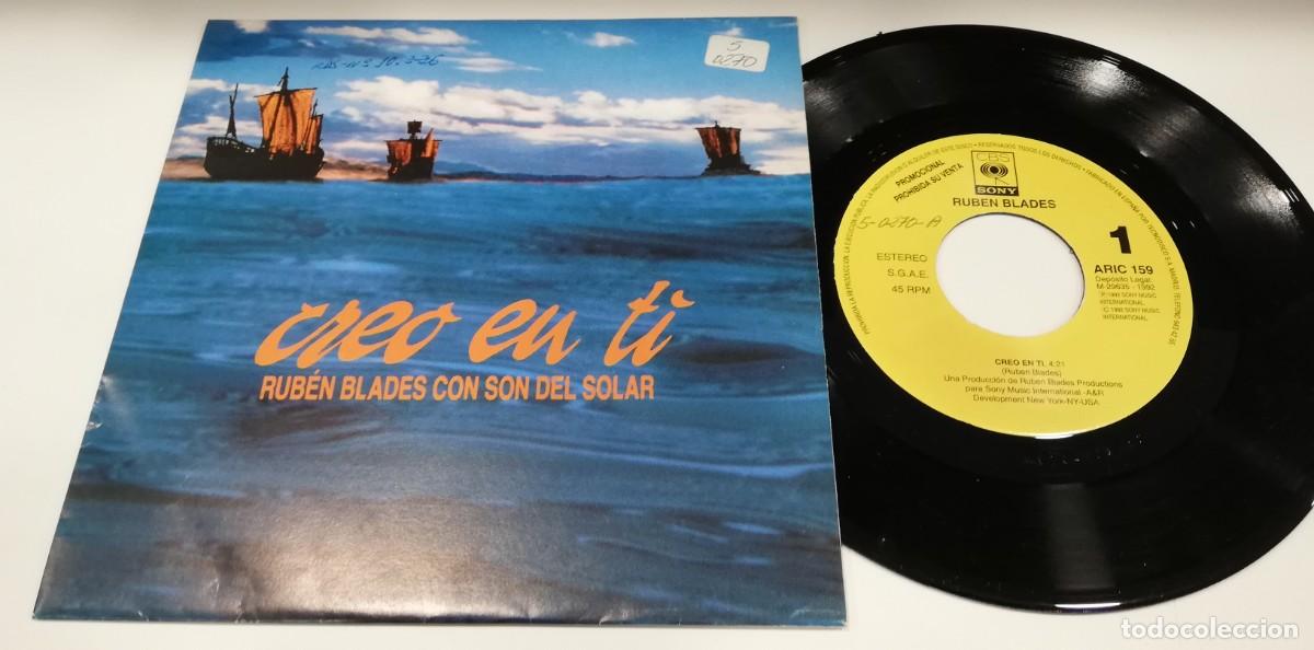 Discos de vinilo: SCO18-RUBEN BLADES CON SON DEL SOLAR CREO EN TIl (7&rdquo; Promo)