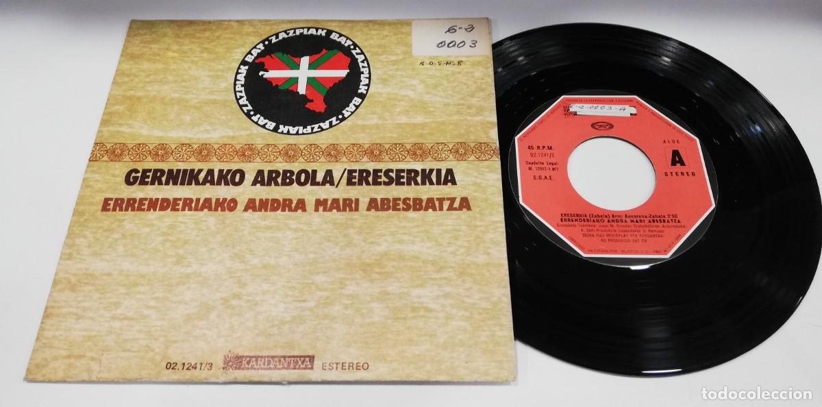 Discos de vinilo: SCO18-Errenderiako Andra Mari Abesbatza - Gernikako Arbola / Ereserkia (7&rdquo;, Single)