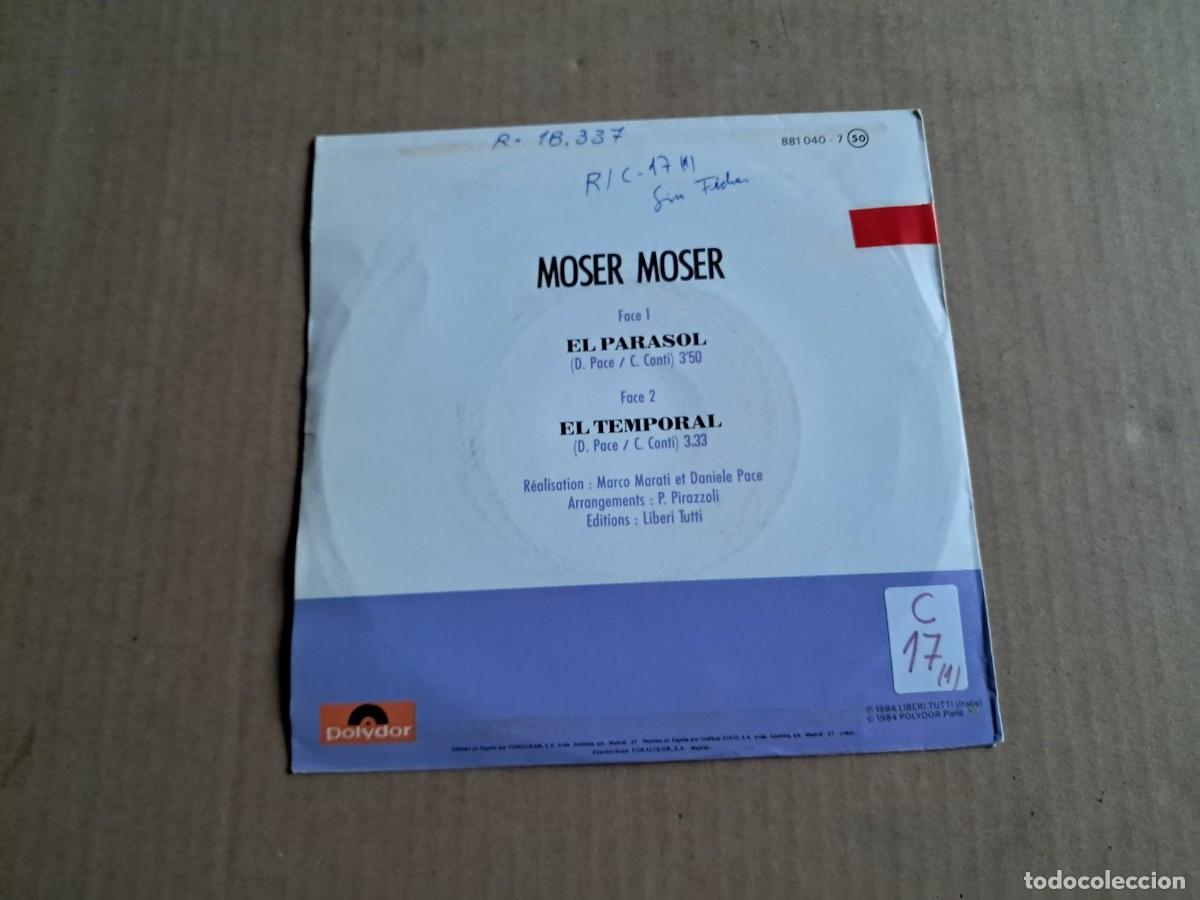 Discos de vinilo: EL PARASOL - MOSER MOSER SINGLE 1984 - Foto 3