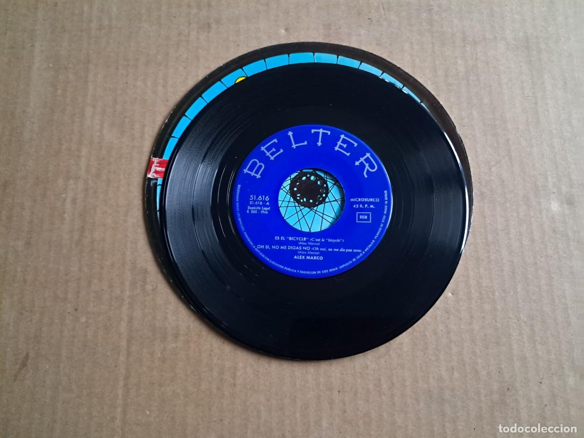 Discos de vinilo: ALEX MARCO - BICYCLE EP 4 TEMAS 1966 - Foto 2