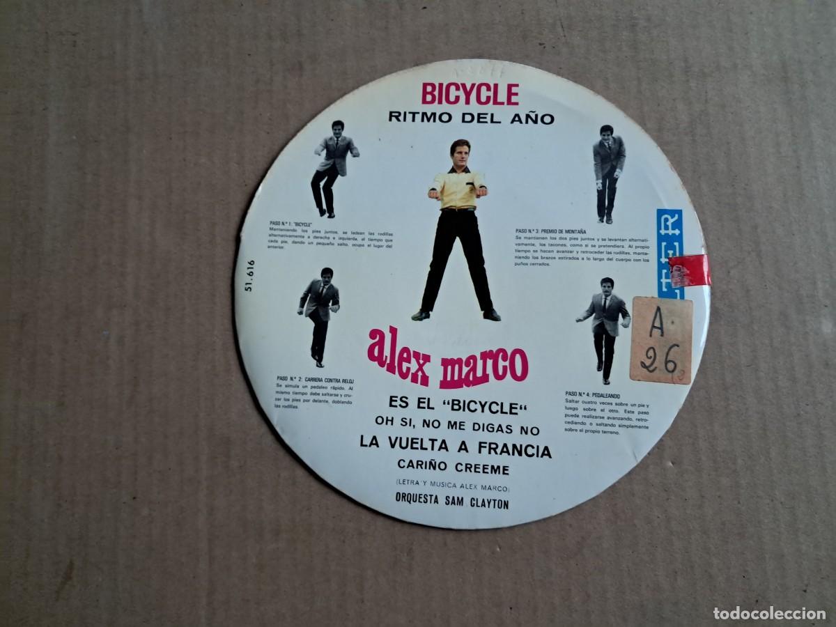 Discos de vinilo: ALEX MARCO - BICYCLE EP 4 TEMAS 1966 - Foto 3