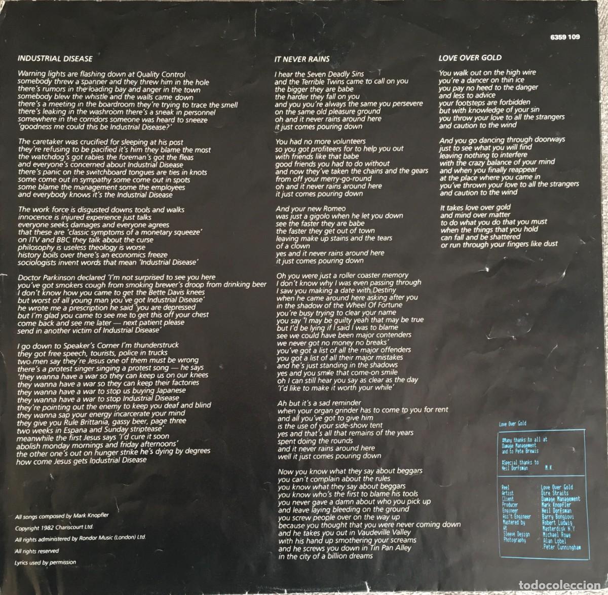 Discos de vinilo: Dire Straits &ndash; Love Over Gold - Foto 4