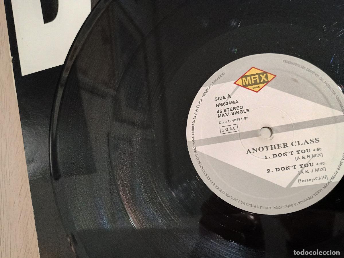 Discos de vinilo: Another Class &ndash; Dont You Spain 1992 Electronic Techno, Synth-pop - Foto 5
