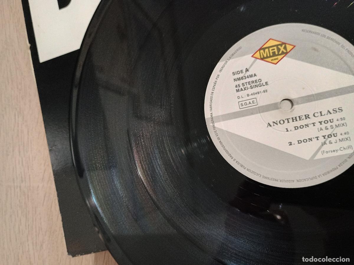 Discos de vinilo: Another Class &ndash; Dont You Spain 1992 Electronic Techno, Synth-pop - Foto 6