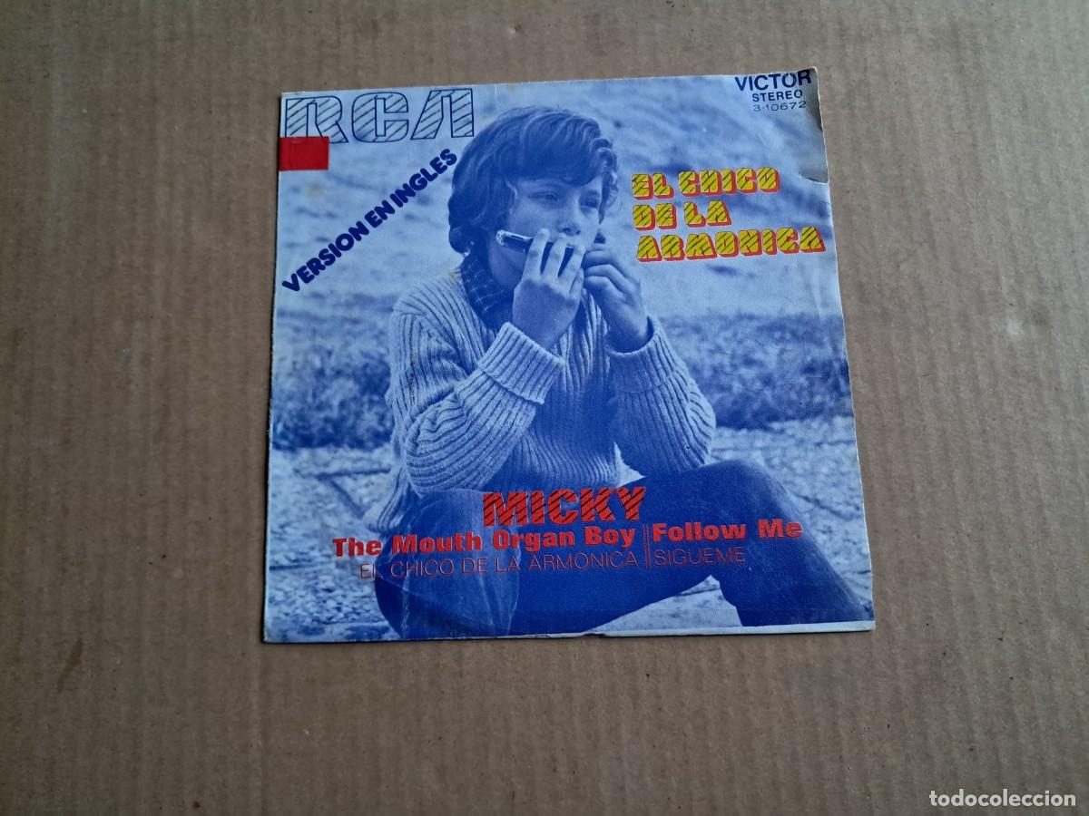 Discos de vinilo: MICKY - EL CHICO DE LA ARMONICA ( VERSION EN INGLES ) SINGLE 1971 - Foto 1