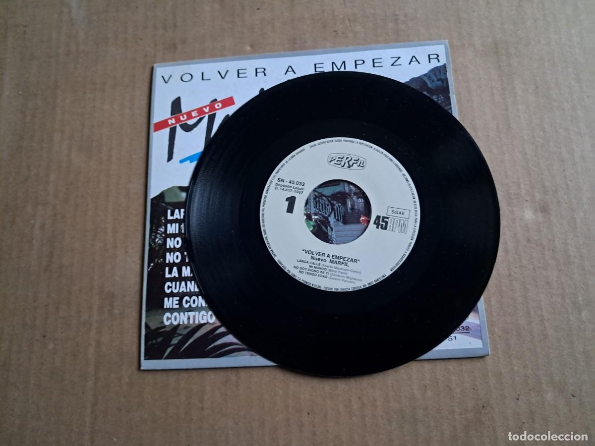 Discos de vinilo: MARFIL - VOLVER A EMPEZAR SINGLE 1987 - Foto 2