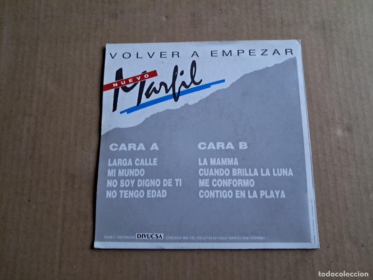 Discos de vinilo: MARFIL - VOLVER A EMPEZAR SINGLE 1987 - Foto 3