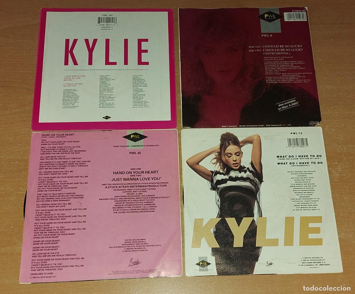 Discos de vinilo: 4 single vinilo 7&rdquo; KYLIE MINOGUE - Foto 2