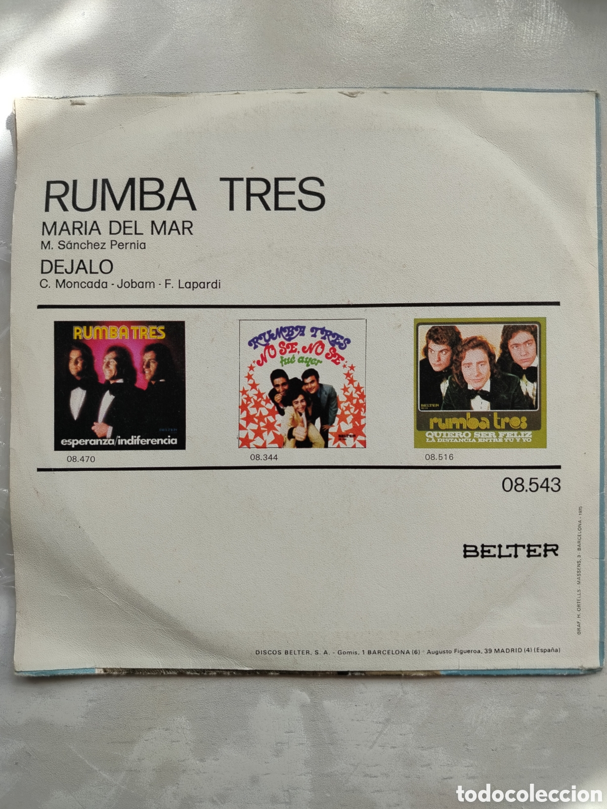 Discos de vinilo: Single Rumba Tres 75 - Foto 2