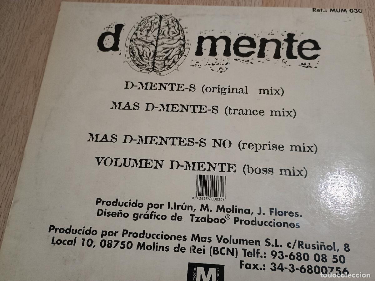 Discos de vinilo: D-Mente &lrm;&ndash; D-Mente Spain 1995 Electronic Trance, Techn - Foto 3
