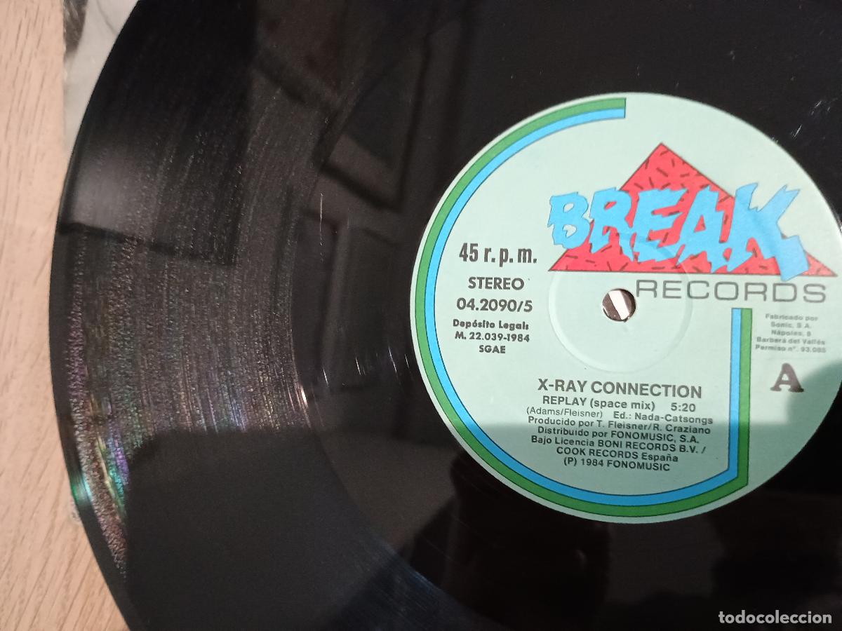 Discos de vinilo: X-Ray Connection &lrm;&ndash; Replay Spain 1984 Electronic Electro - Foto 4