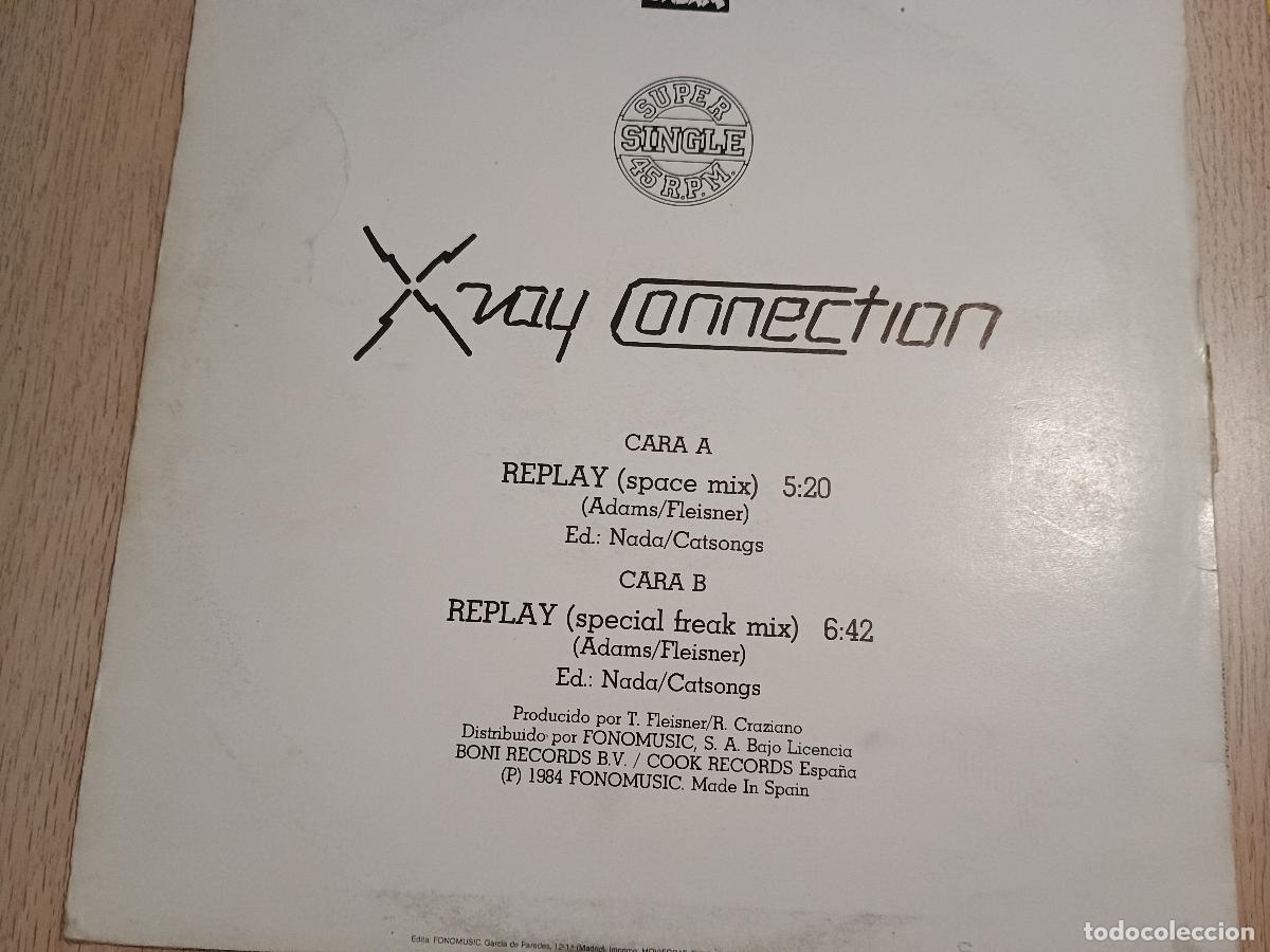 Discos de vinilo: X-Ray Connection &lrm;&ndash; Replay Spain 1984 Electronic Electro - Foto 5
