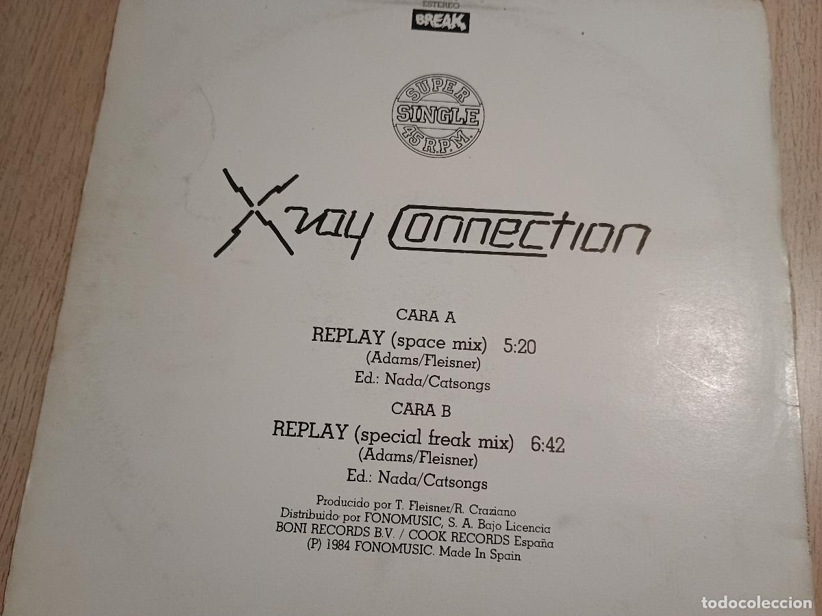 Discos de vinilo: X-Ray Connection &lrm;&ndash; Replay Spain 1984 Electronic Electro - Foto 6