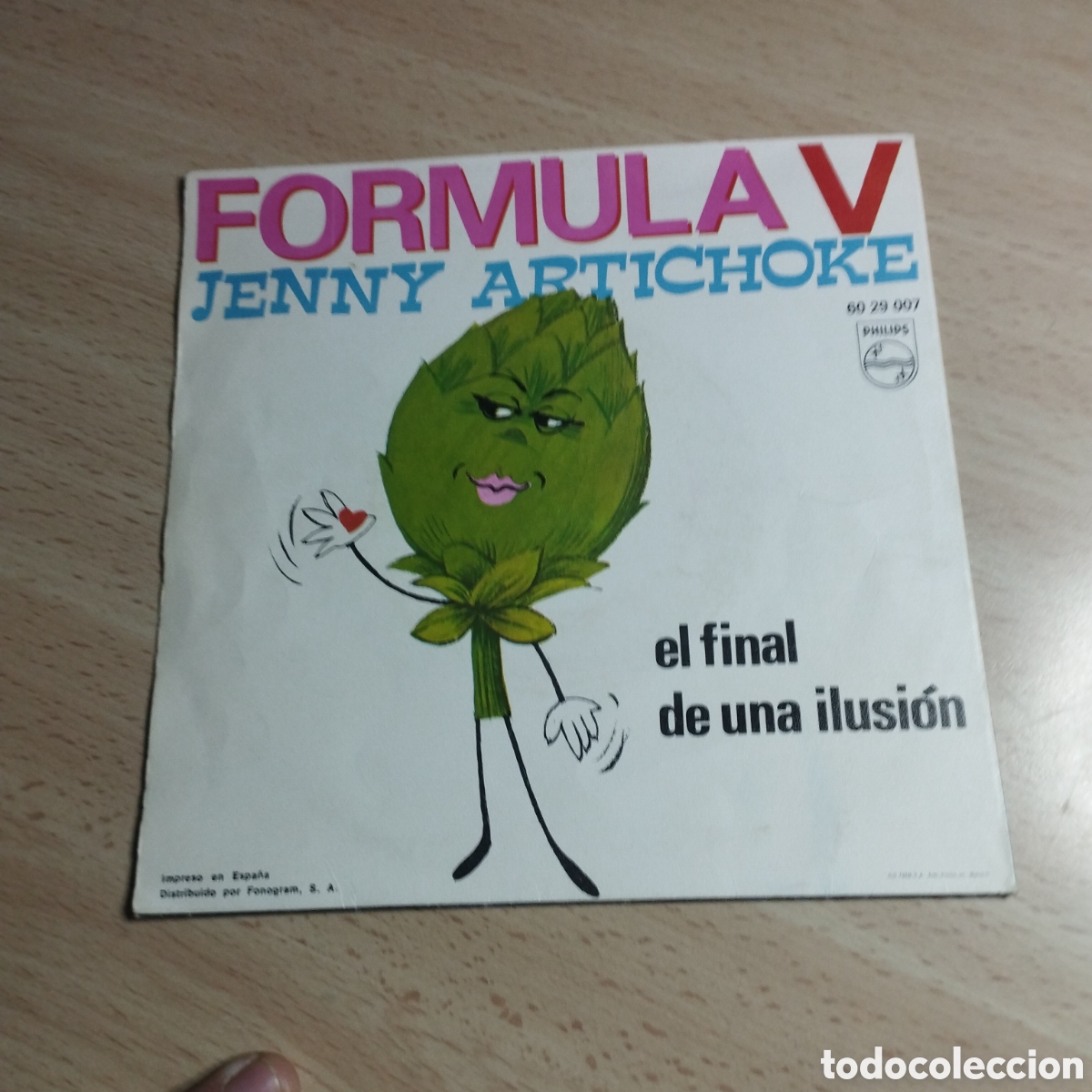 Discos de vinilo: Single 7&rdquo; Formula V. 1970. Jenny Antichoque + el final de una ilusi&oacute;n. - Foto 2