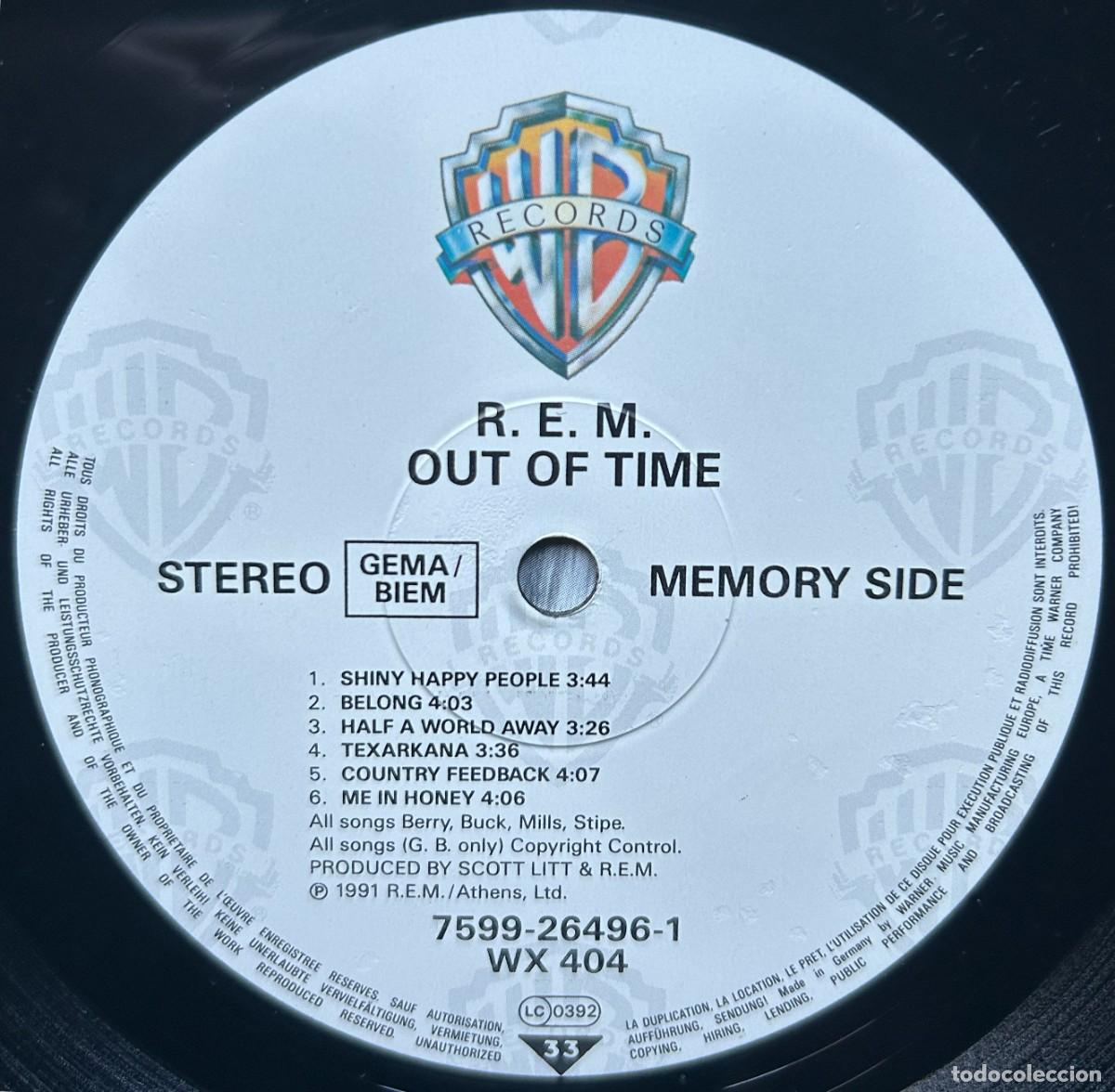 Discos de vinilo: R.E.M - Out Of Time - LP - Foto 6
